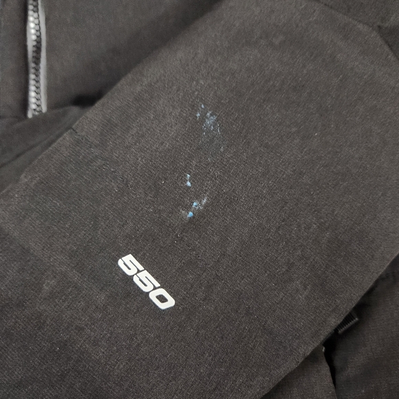 The North Face Heavenly Down Ski Jacket 550 Hooded Women Small Black white logo - Picture 16 of 16